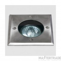 Astro Gramos Square Outdoor Ground Light in Brushed Stainless Steel 1312003