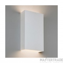 Astro Rio 190 LED Phase Dimmable Indoor Wall Light in Plaster 1325010