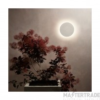 Astro Eclipse Round 300 LED Coastal Wall Light in Matt Concrete 1333011
