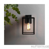 Astro Box Lantern 270 Outdoor Wall Light in Textured Black 1354003
