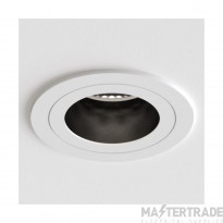 Astro Pinhole Slimline Round Fixed Fire-Rated IP65 Bathroom Downlight in Matt White 1434001