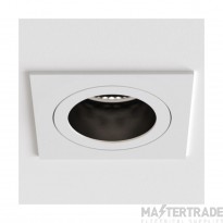 Astro Pinhole Slimline Square Fixed Fire-Rated IP65 Bathroom Downlight in Matt White 1434002