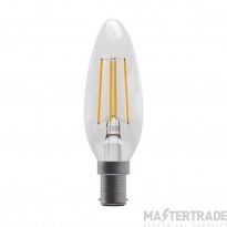 BELL Lamp LED Filament Candle Clear SBC 4W 240V Warm White 2700K