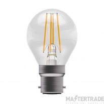 BELL Lamp LED Filament Round Clear BC 4W 240V Warm White 2700K