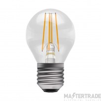 BELL Lamp LED Filament Round Clear ES 4W 240V Warm White 2700K