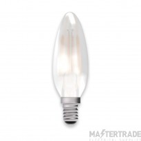 BELL Lamp LED Filament Satin SES/E14 Candle Shape 4W 470lm 240V Warm White 2700K