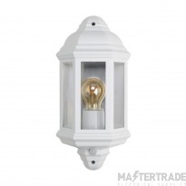 BELL Retro Wall Light Vintage Half Lantern c/w PIR IP54 Cool White