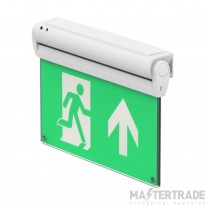 Channel E/5IN1 Exit Sign Emergency 3hr LED IP50 3W 344x237x42mm Green/White
