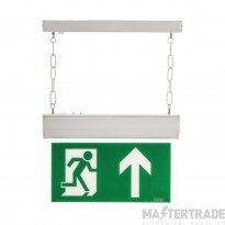Channel Forest LED Emergency Exit Sign 3hrM Self Test c/w Legend White