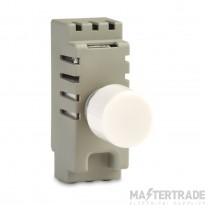 Collingwood Dimmer Switch Module Mains LED c/w Grid Kit Grey