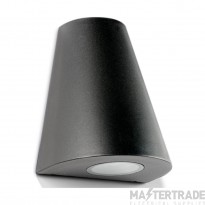 Collingwood Wall Light LED Cone Up/Down 3000K Black Anodised Aluminium