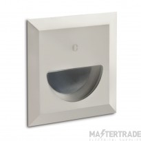 Collingwood Wall Light Recessed Sq Asym 4000K LED IP67 50Deg Beam Angle 2.6W 240V 59lm Stainless Steel 316 Brushed