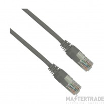 Cat6 UTP RJ45 Patch Lead Grey 0.3M (LSOH with Latch Protection Boot)