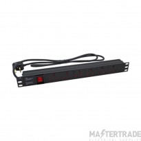 6 Gang Horizontal PDUs For Wall Mount Cabinets