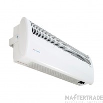 Consort Air Curtain Screenzone Single Door Integral/Optional Remote Switches 3kW 634mm White