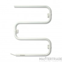 Consort Towel Rail Heated Dry c/w Fitted Cable 60W White