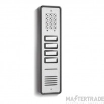 Bell 4 Button Surface Audio Entry Panel with Keypad, Aluminium