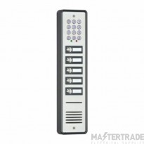 Bell 5 Button Surface Audio Entry Panel with Keypad, Aluminium