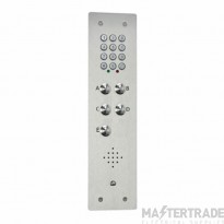 Bell 5 Button Surface Vandal Resistant Audio Entry Panel with Keypad