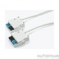 CP Electronics Lead 6P 3 Core Luminaire Extender Black/Blue Coding c/w White Plug 1.5mmx5m LSF