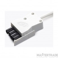 CP Electronics Vitesse Lead 3 Core Luminaire c/w White Plug 1.5mmx5m