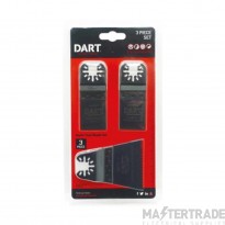 DART Multi Tool Blade Set Pack=3 (BiMetal, Japanese, Fine Tooth)