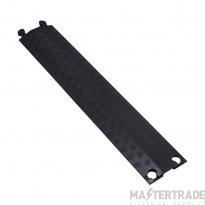D Line Cable Protector Floor Single Channel Drive Over 765x133x22mm Black