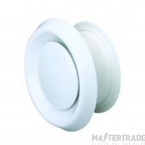 Domus 100mm Ceiling Air Extract/Supply Value White ABS