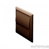 Domus 100mm Gravity Flap Wall Outlet Brown