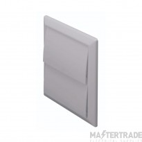 Domus 100mm Gravity Flap Wall Outlet Grey