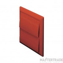 Domus 100mm Gravity Flap Wall Outlet Terracotta