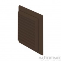 Domus 125mm Louvred Grille Brown