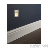 ELD Wall Light Square Recessed Dimmable Warm White 4W Brushed Nickel