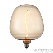 Endon 102622 Swirl E27 LED Lamp 190mm dia - Amber