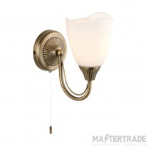 Endon 1 Light Wall Plated In Antique Brass