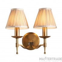 Interiors 1900 Stanford Double Wall Light Brass 63654