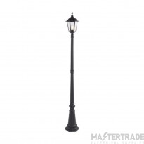 Endon Burford 1 Light Outdoor Lamp Post In Matt Black