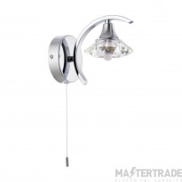 Endon 1 Light Switched Polished Chrome Wall