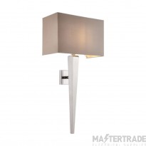 Endon Chrome Wall Light Complete With Shade