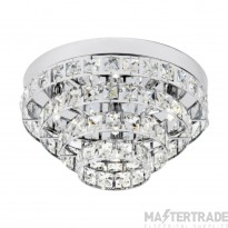 Endon 4 Light Flush Ceiling With Glass Beads