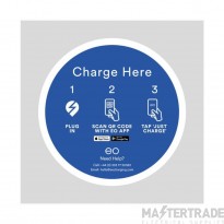 Eo Charging Wall Mounted Ev Charger Sign - Charge Here