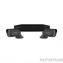 ESP HD-VIEW CCTV Kit 4 Channel c/w 2x Bullet Cameras Super HD 4MP Grey