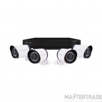 ESP HD-VIEW CCTV Kit 4 Channel c/w 4x Bullet Cameras Super HD 4MP 1TB White