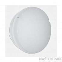 Eterna Luminaire Circular LED Utility c/w Microwave Sensor Opal Diff IP65 18W 1400lm 290x100mm White