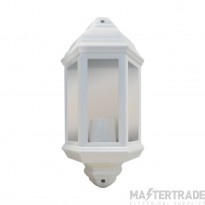 Eterna Lantern Half ES IP44 w/o GLS 60W White Polycarbonate