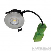 Eterna Downlight Recessed Dim LED Fire Rated Col Temp Select 3000/40006000K 8W Polished Chrome