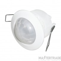 Eterna PIR Ceiling Flush 360Deg IP20 75x75mm White Polycarbonate