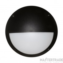 Eterna Luminaire Eyelid Diffuser c/w 4200K LED Wall/Ceiling IP66 12W 720lm 305x95mm Black Polycarbonate