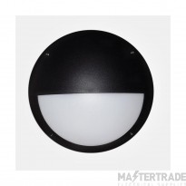 Eterna Luminaire Eyelid Diffuser 4200K LED Wall/Ceiling c/w Microwave IP66 12W 720lm 305x95mm Black Polycarbonate