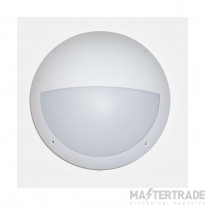 Eterna Luminaire Eyelid Diffuser 4200K LED Wall/Ceiling c/w Microwave IP66 12W 720lm 305x95mm White Polycarbonate